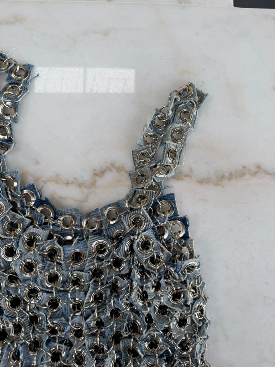Handmade Top with Vintage Jean Loops