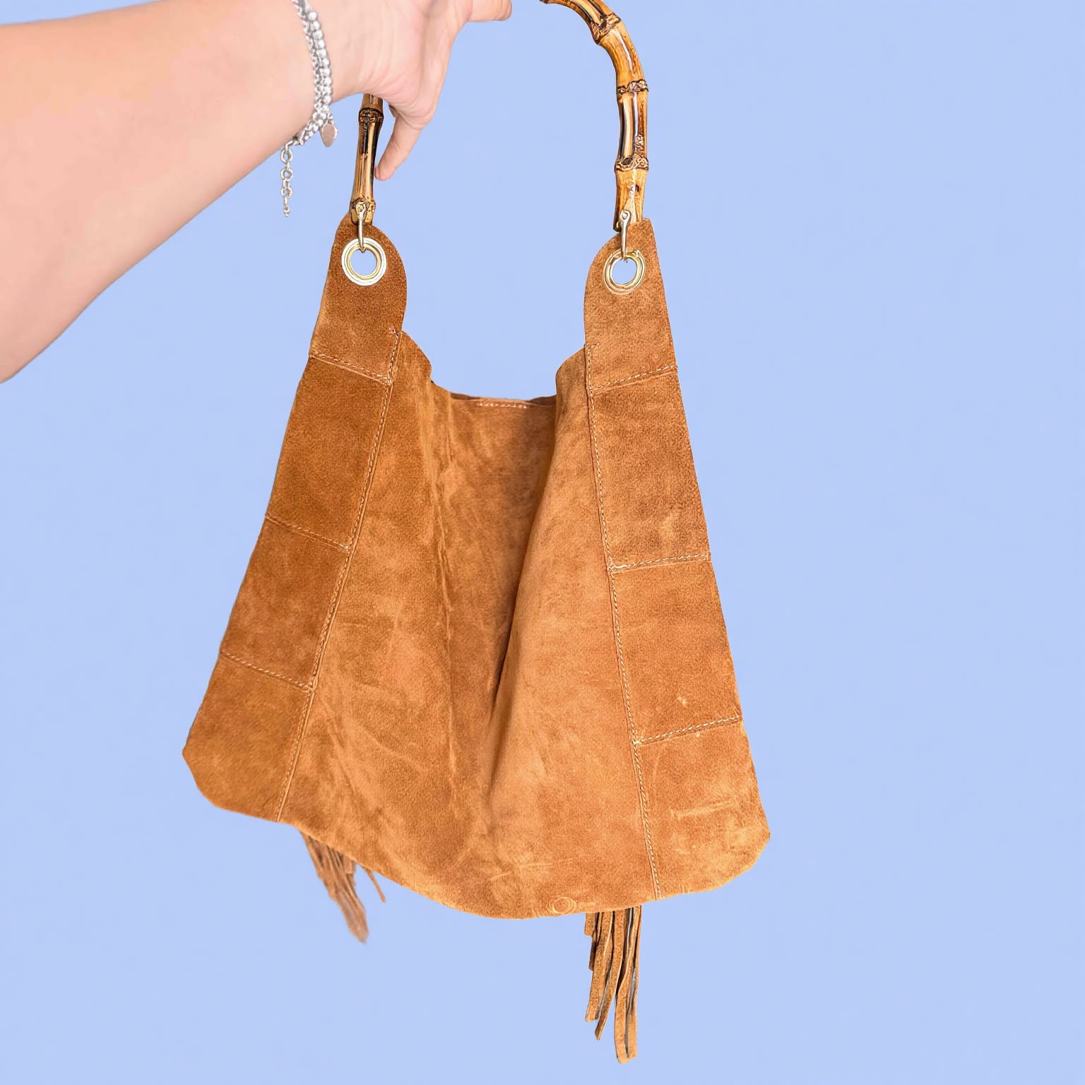 Italian Suede Fringe Bag