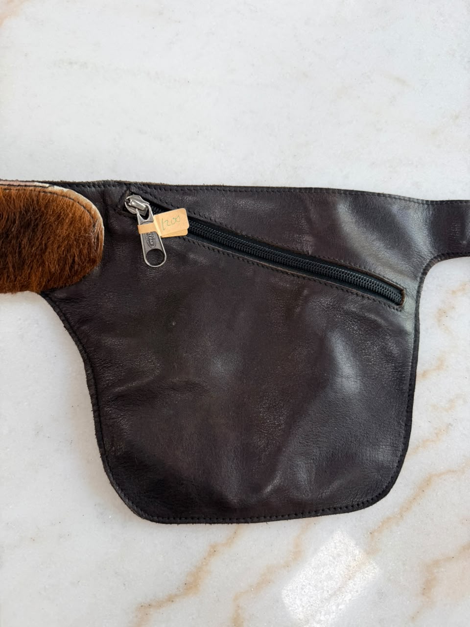 Upcycled Vintage Leather Belt Bag