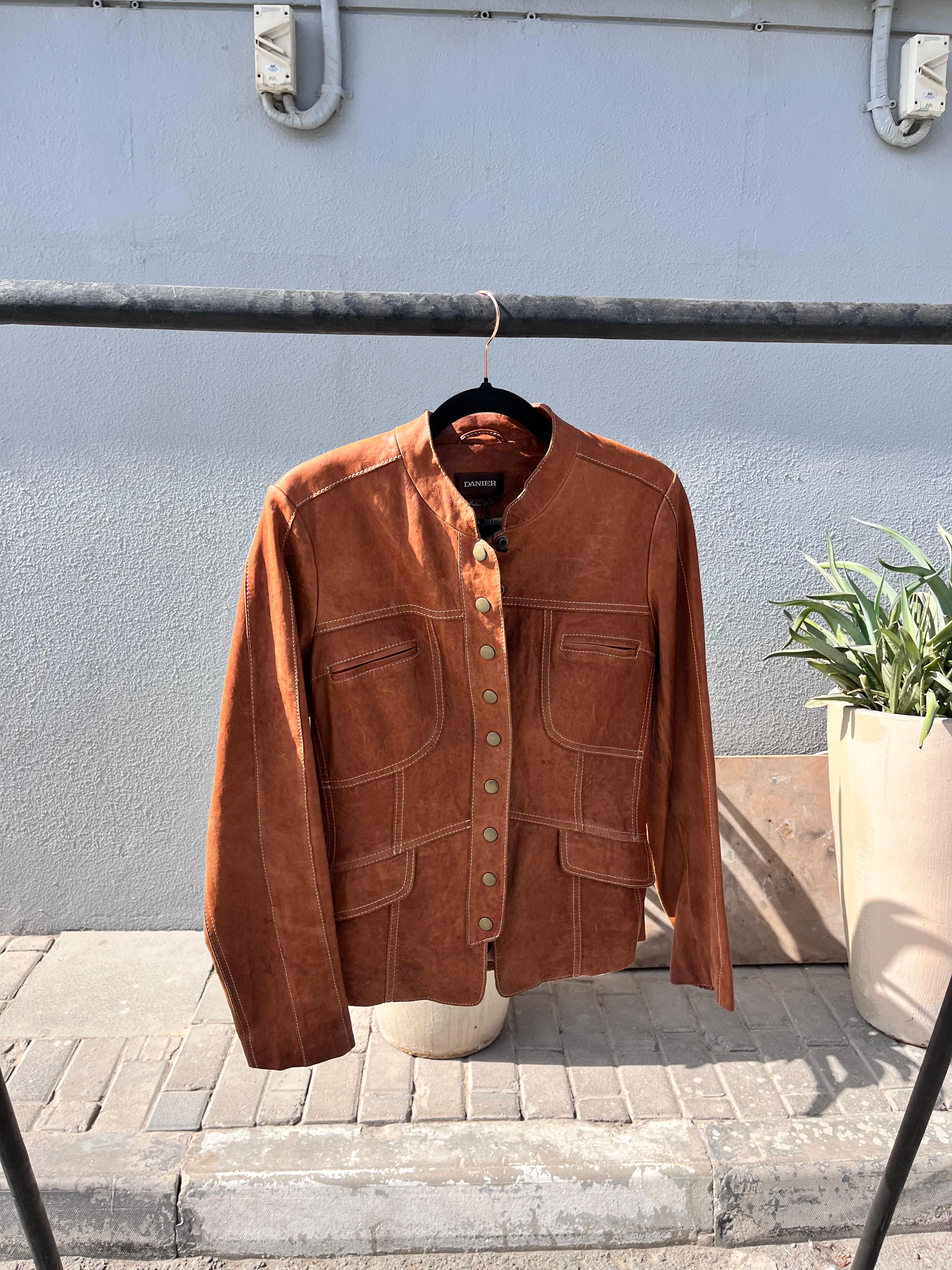 Vintage Brown Leather Jacket
