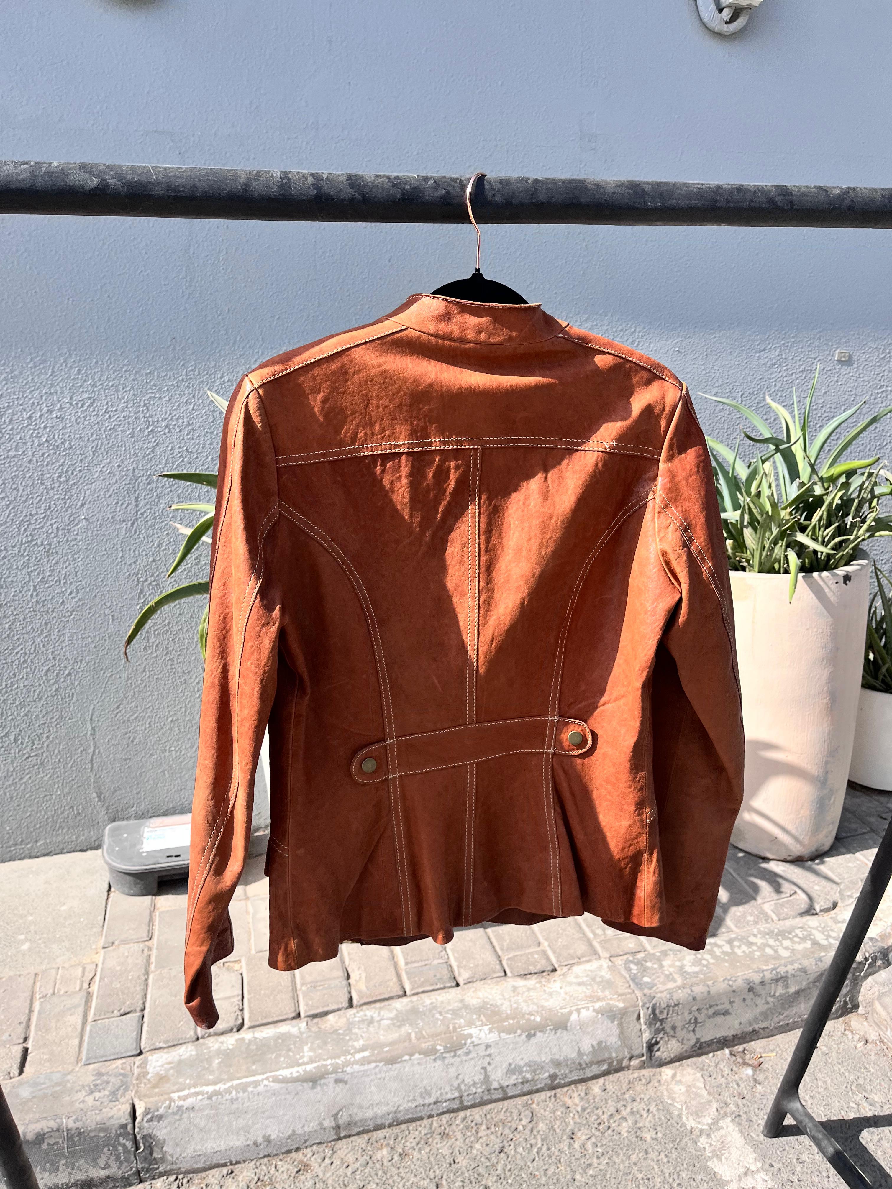 Vintage Brown Leather Jacket